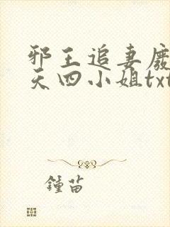 邪王追妻废材逆天四小姐txt下载