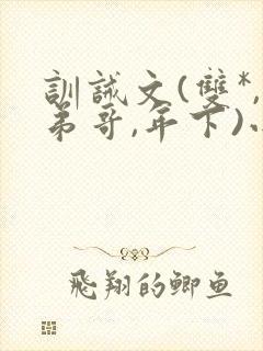 训诫文(双*,弟哥,年下)小说现代文