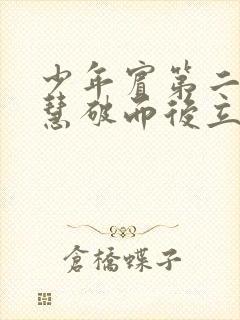 少年宾第二部珏慧破而后立