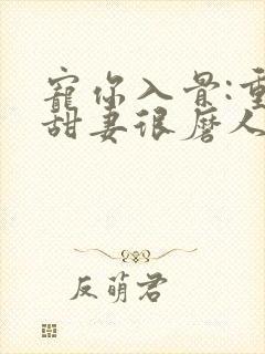 宠你入骨:重生甜妻很磨人