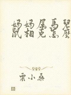 妈妈属马儿子属鼠相克怎么办封面