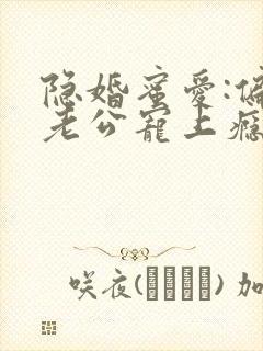 隐婚蜜爱:偏执老公宠上瘾 小说