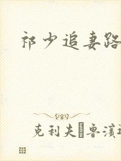 祁少追妻路漫漫