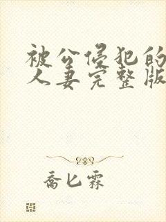 被公侵犯的漂亮人妻完整版封面