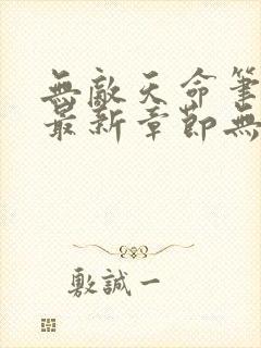 无敌天命笔趣阁最新章节无弹窗封面