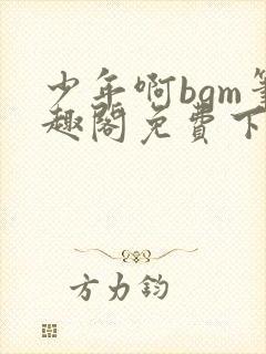 少年啊bgm笔趣阁免费下载