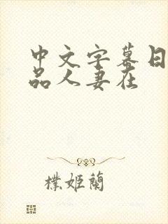 中文字幕日韩精品人妻在封面