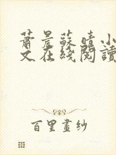 萧晨苏晴小说全文在线阅读封面
