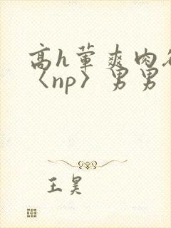 高h荤爽肉欲文〈np〉男男