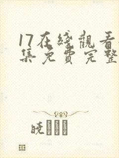 17在线观看全集免费完整版