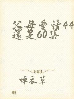 父母爱情44集还是60集封面