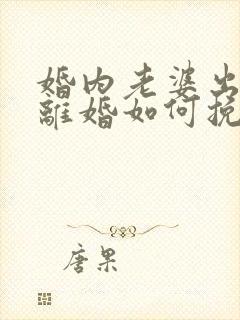 婚内老婆出轨要离婚如何挽回