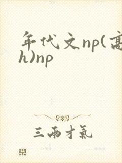 年代文np(高h)np封面