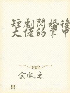 短剧闪婚后成了大佬的掌中之物