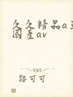 久久精品a亚洲国产av