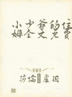 小少爷的住家保姆全文免费阅读全文笔趣阁