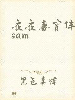 夜夜春宵伴娇媳sam封面