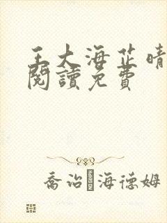 王大海芷晴在线阅读免费