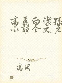 高义白洁孙倩的小说全文免费阅读