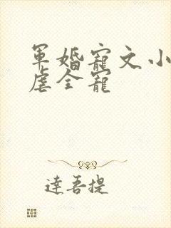 军婚宠文小说无虐全宠