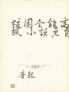 校园全能高手季枫 小说免费阅读