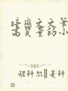 暗恋文文笔好的高质量的小说