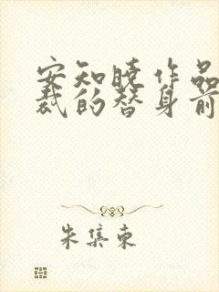 安知晓作品:总裁的替身前妻在线版封面