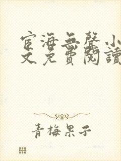 宦海无声小说全文免费阅读封面