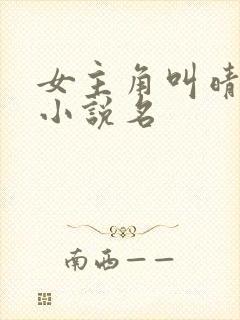 女主角叫晴晴的小说名