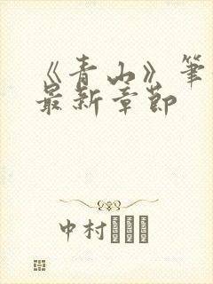 《青山》笔趣阁最新章节