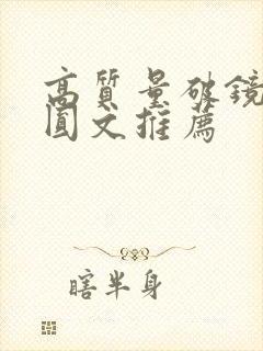 高质量破镜不重圆文推荐