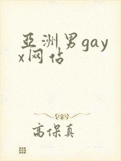 亚洲男gay x网站