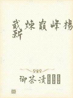 武炼巅峰杨开最新封面