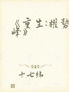 《重生:权势巅峰》