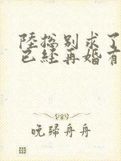 陆总别求了夫人已经再婚有娃了短剧免费观看