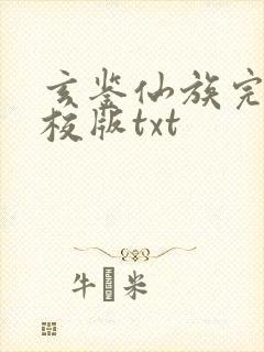 玄鉴仙族完整精校版txt