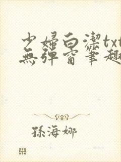 少妇白洁txt无弹窗笔趣阁