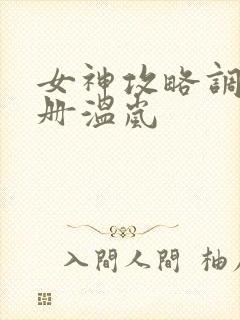 女神攻略调教手册温岚