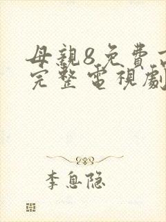 母亲8免费高清完整电视剧