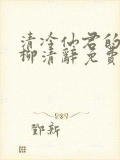 清冷仙君的堕落柳清辞免费阅读