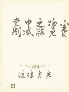掌中之物小说未删减版免费阅读