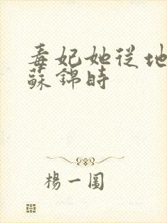 毒妃她从地狱来苏锦时