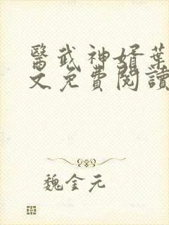 医武神婿叶凡全文免费阅读封面