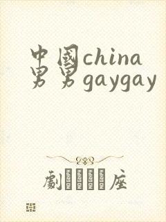 中国china男男gaygay