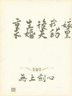 重生后我嫁给了未婚夫的皇叔小说