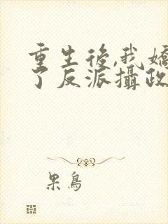 重生后,我娇养了反派摄政王下载txt全集