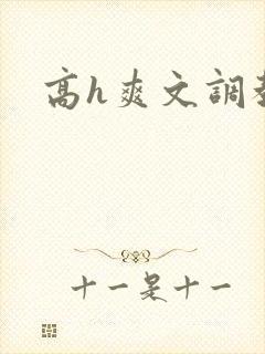 高h爽文调教封面
