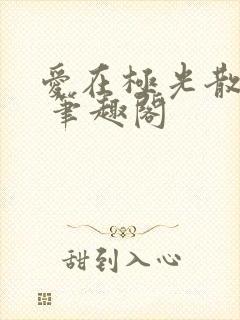 爱在极光散落时 笔趣阁
