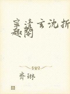 宁清玄沈折羽笔趣阁封面