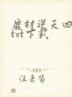 废材逆天四小姐txt下载封面